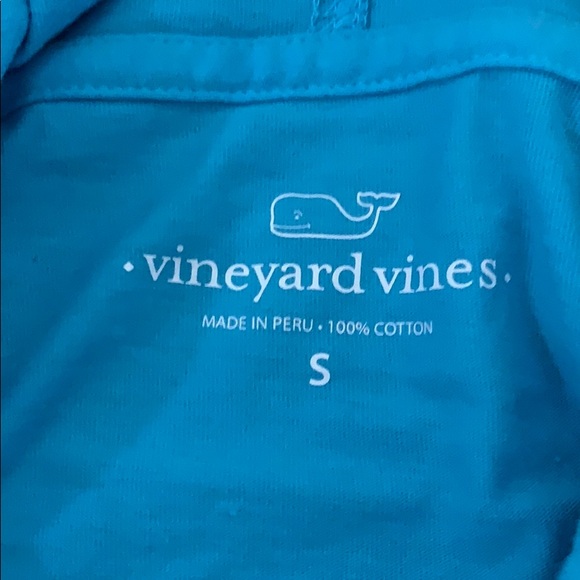 Vineyard Vines LS Hoodie Tee Blue Lagoon Size S - Picture 3 of 6